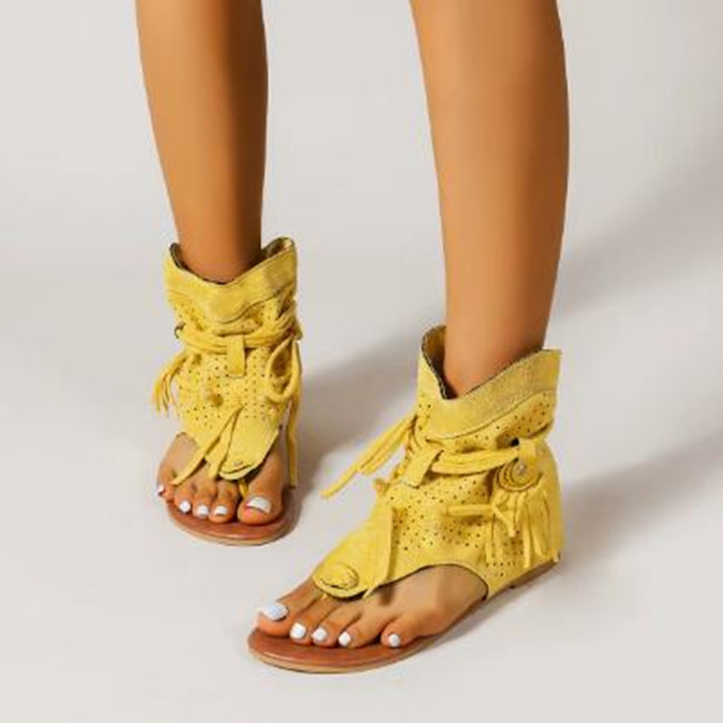 Vintage Fashion Rome - Sandalen 2026 Retro Gladiator Dames Clip