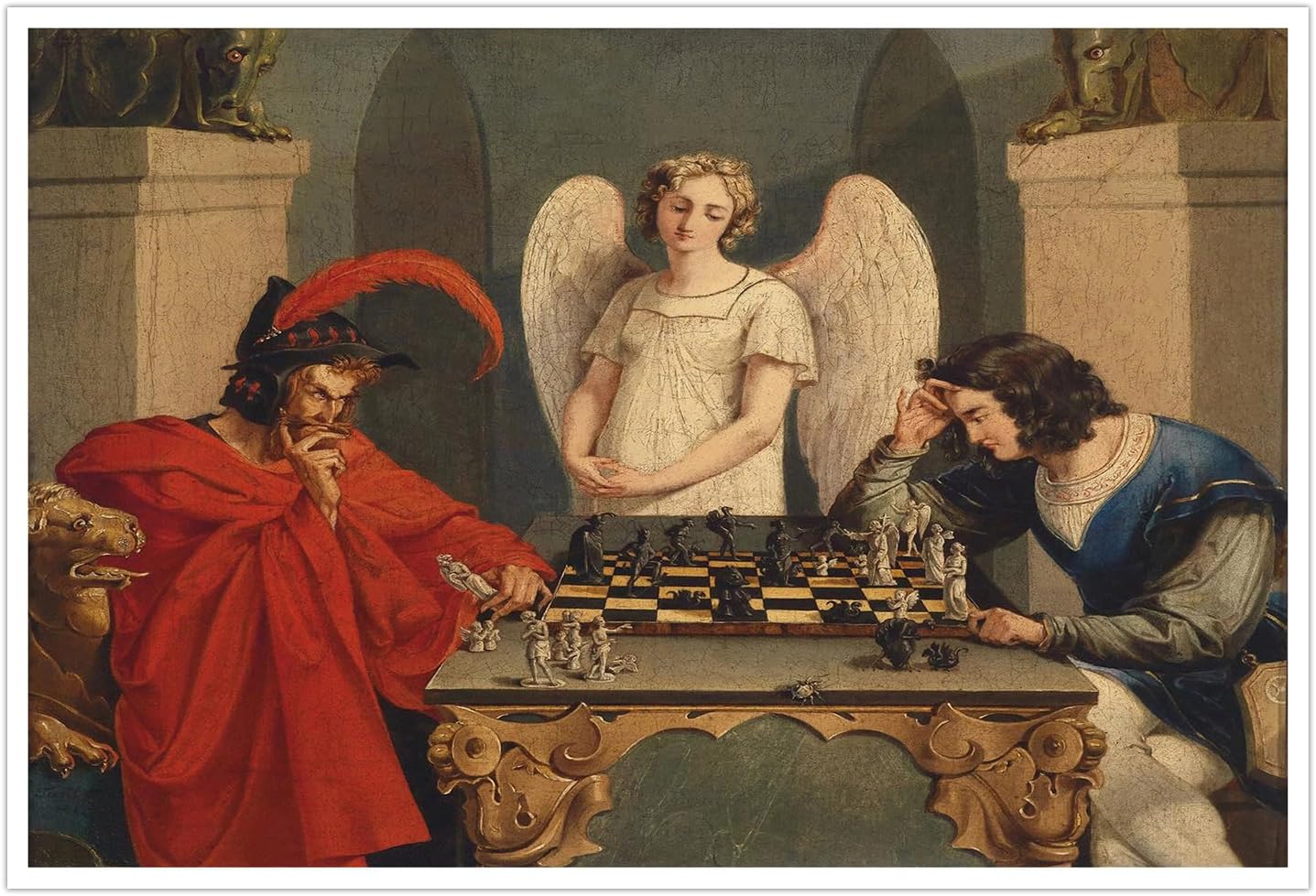 Vintage Fashion Wall Art - IUHYVMSM Vintage Faust en Mephistopheles spelen