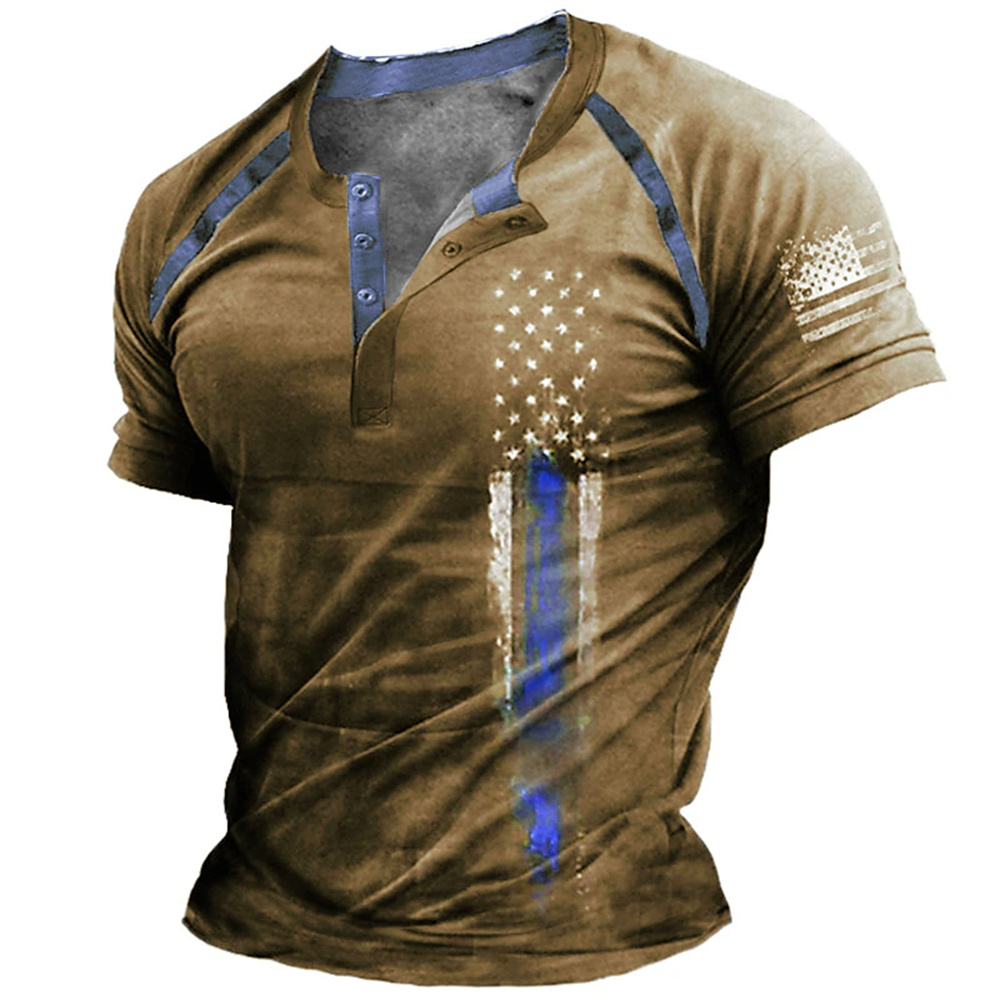 Vintage Urban Fashion - Grappige 3D Amerikaanse vlag print heren