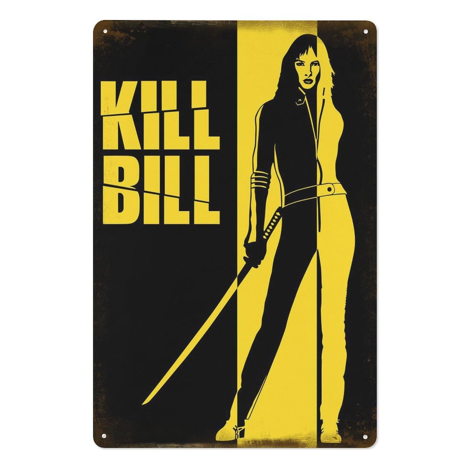 Vintage Fashion Wall Art - Kill Bill Films Metalen Tin Teken