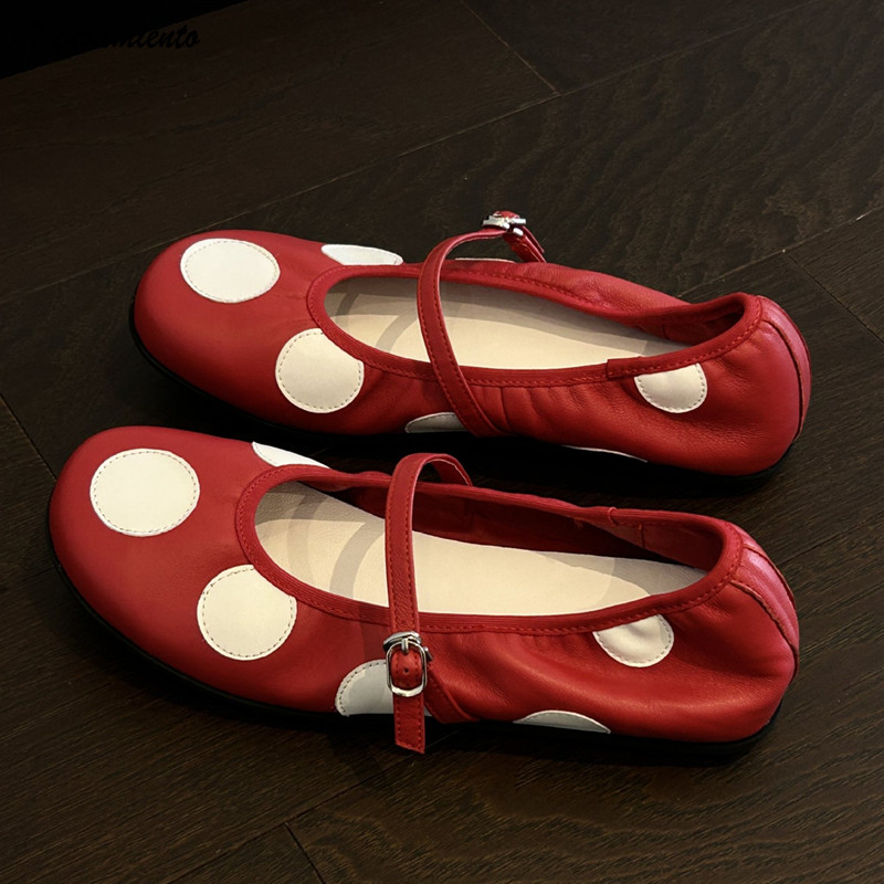 Vintage Fashion Rome - Vintage Polka Dot Mary Janes Dames