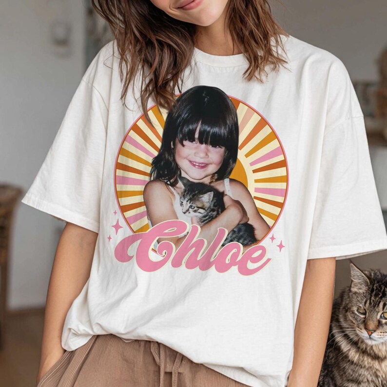 Vintage Fashion Photos - Aangepaste vintage foto en jaartal shirt