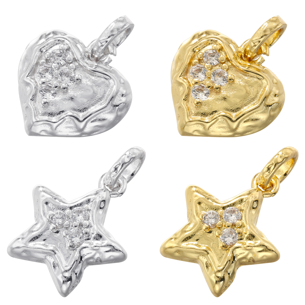 Vintage Fashion Pieces - ZHUKOU 18K vergulde ingelegde zirkonia ster