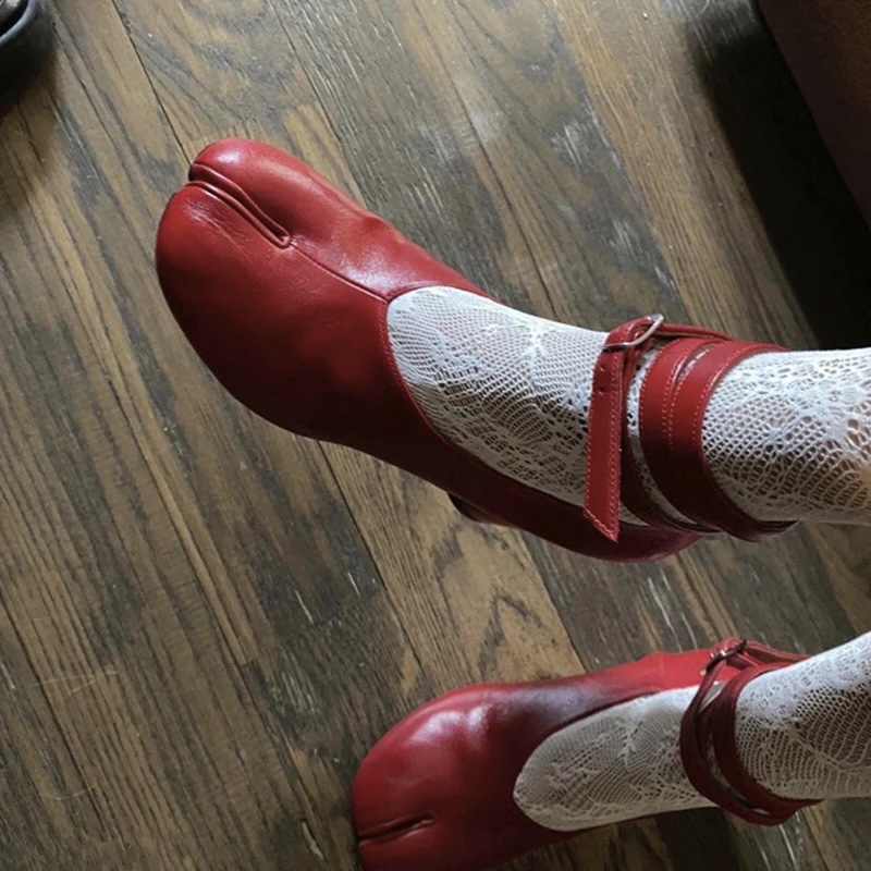 Vintage Fashion Designer - 2026 Vintage Lente Mode Split Toe