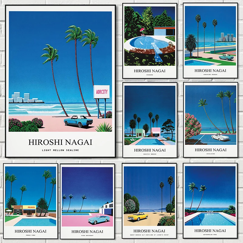 Vintage Nagai Hiroshi Vaporwav - Vintage Fashion Wall Art recensie en prijs