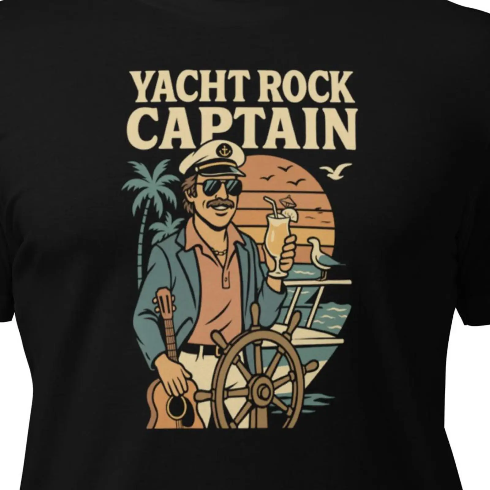 Yacht Rock Captain T-shirt Ret - Vintage Yacht Fashion recensie en prijs