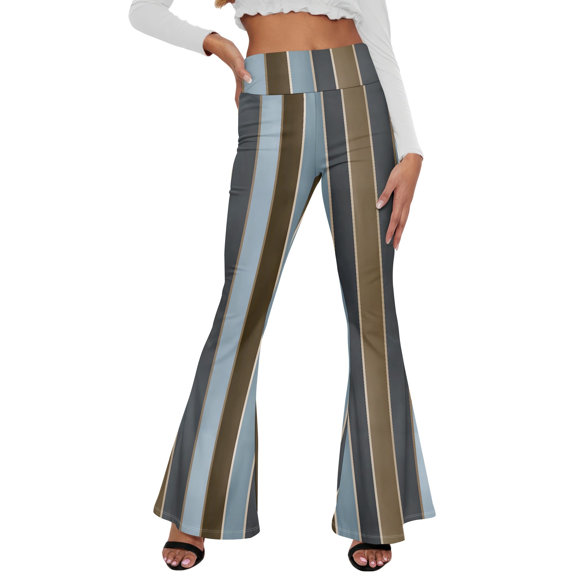 Gestreepte flared broek met ho - Wide Leg Trouser 70S recensie en prijs