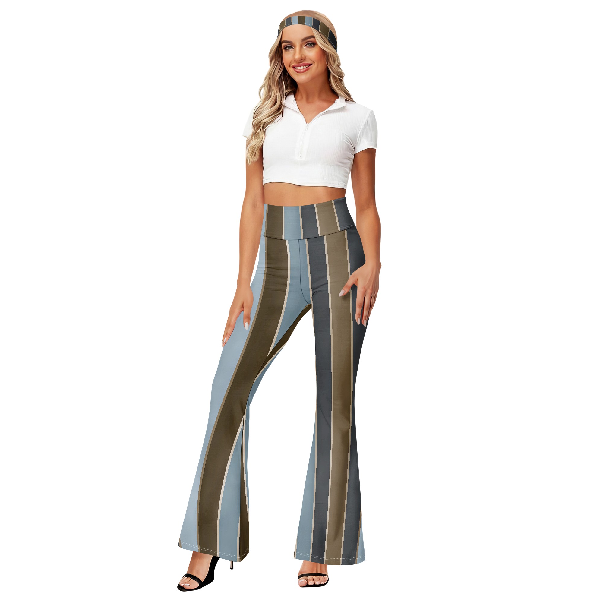 Gestreepte flared broek met ho - Wide Leg Trouser 70S recensie en prijs