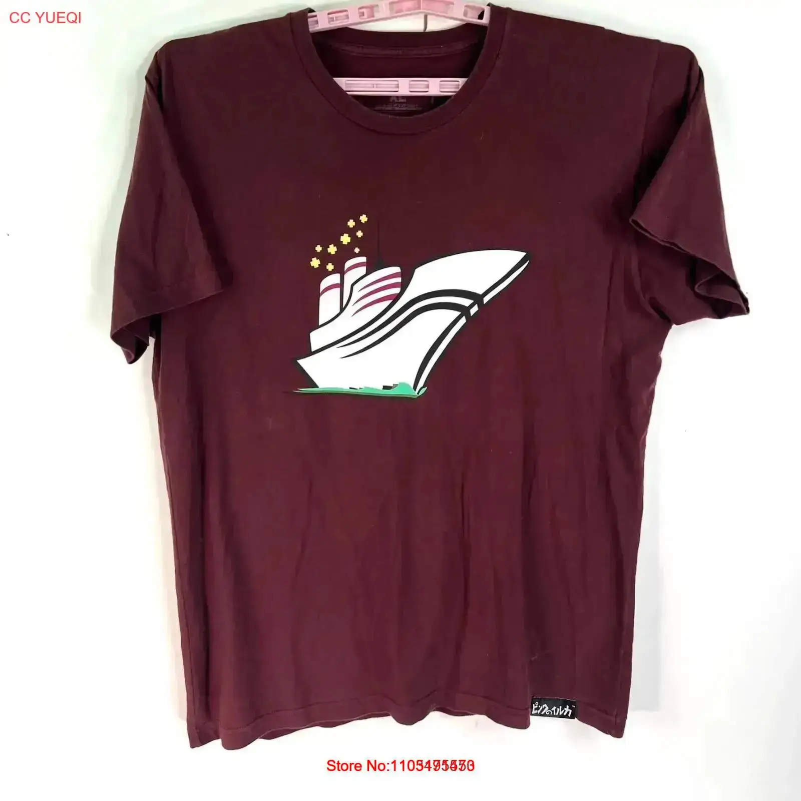 Roze dolfijn T-shirt heren XL  - Vintage Yacht Fashion recensie en prijs
