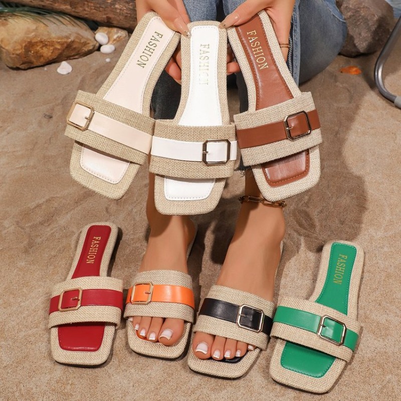 Dames vierkante open teen slip - Vintage Fashion Rome recensie en prijs