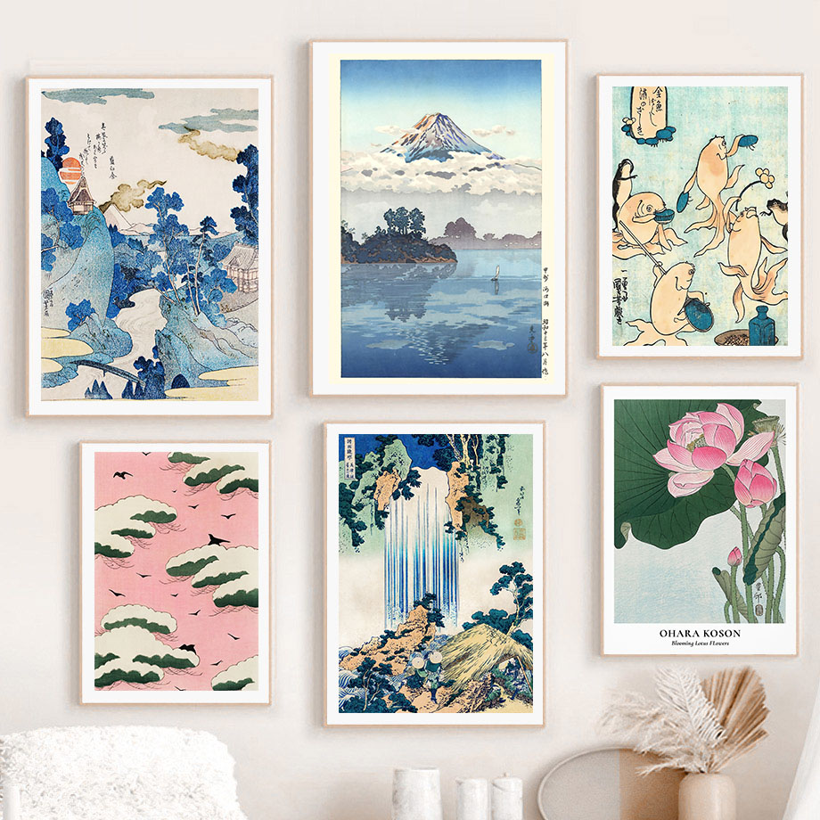 Hokusai Ohara Koson Japanse Ar - Vintage Fashion Wall Art recensie en prijs