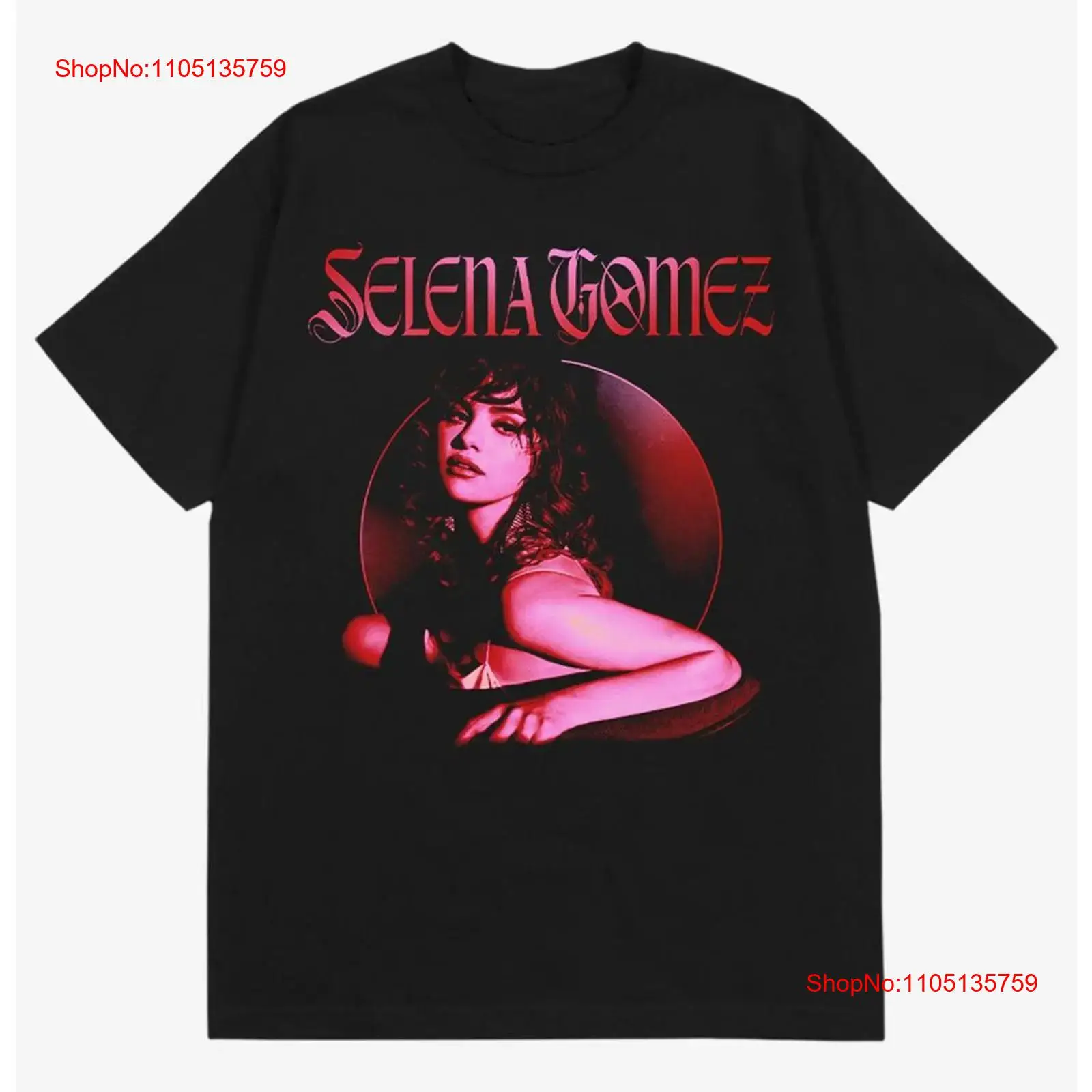 Selena Gomez Rode Foto T-shirt - Vintage Fashion Photos recensie en prijs