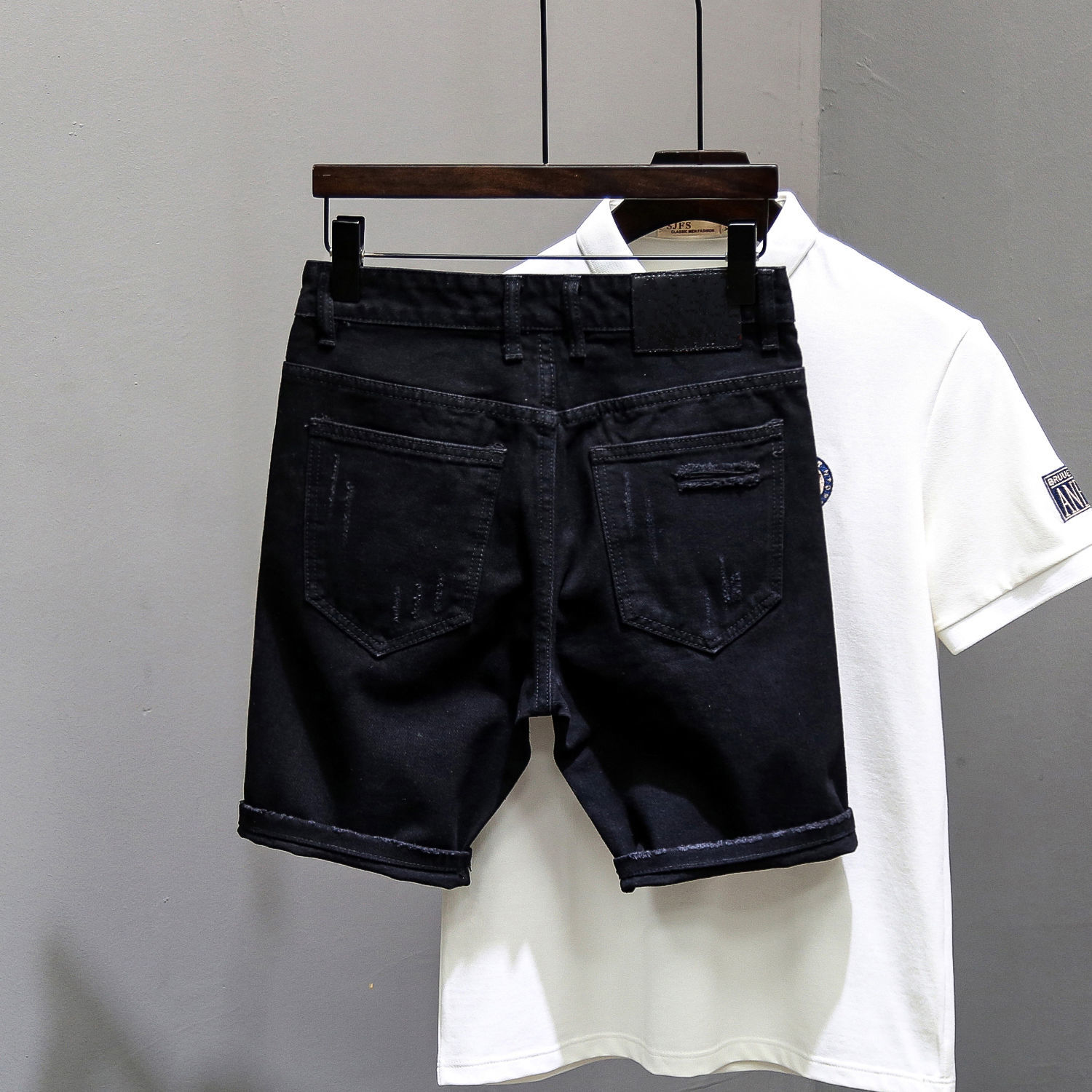 Skinny korte jeansbroek voor h - Vintage Fashion For Sale recensie en prijs