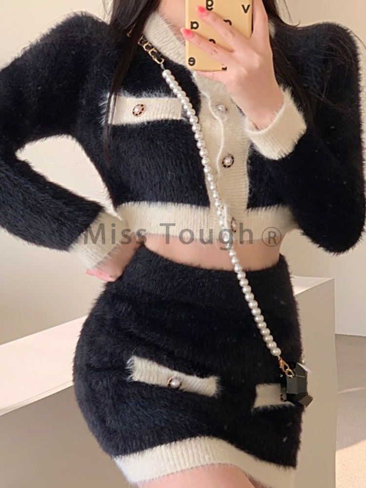 Winter Pluizig Gebreide 2-deli - Vintage Fashion Pieces recensie en prijs