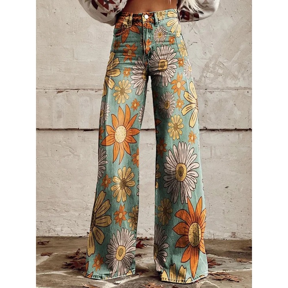 Dames schattige retro wave mad - Wide Leg Trouser 70S recensie en prijs