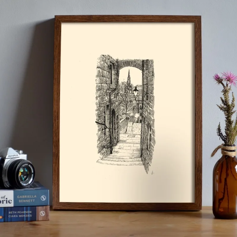 Vintage Edinburgh Castle Pen I - Vintage Fashion Wall Art recensie en prijs