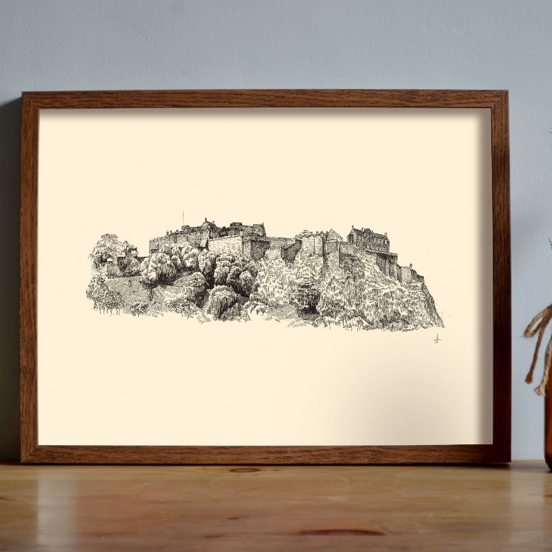 Vintage Edinburgh Castle Pen I - Vintage Fashion Wall Art recensie en prijs