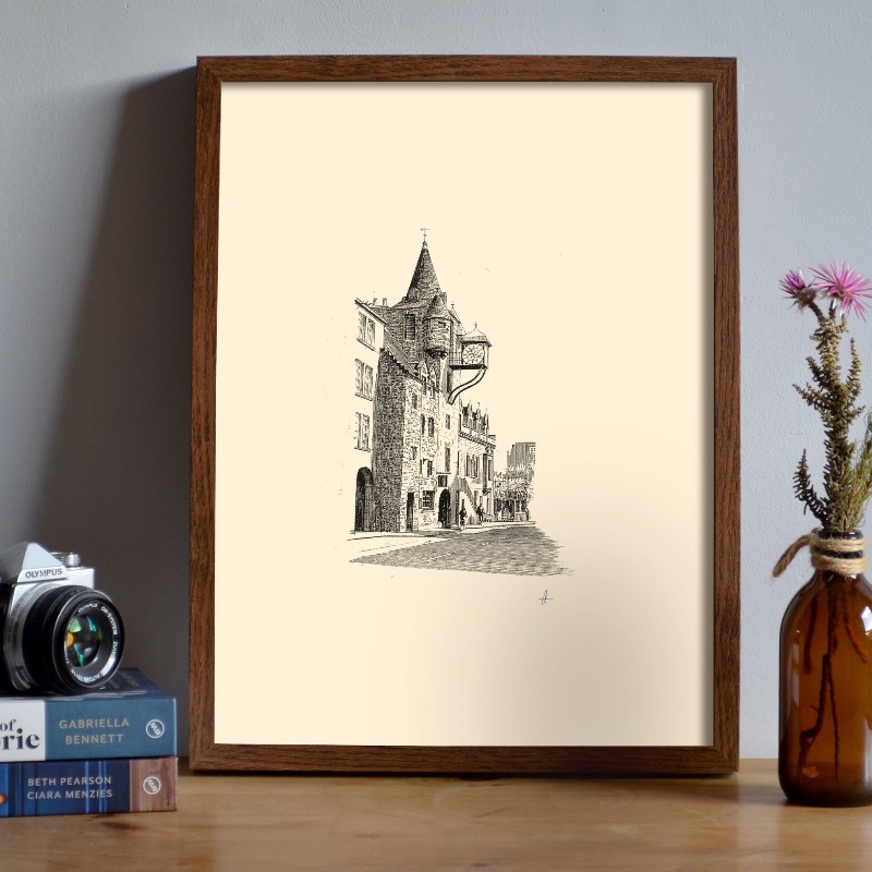 Vintage Edinburgh Castle Pen I - Vintage Fashion Wall Art recensie en prijs